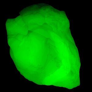 Custard Vaseline Art Glass Cullet Glowing‎ Uranium Manganese Slag Glass #5GX6
